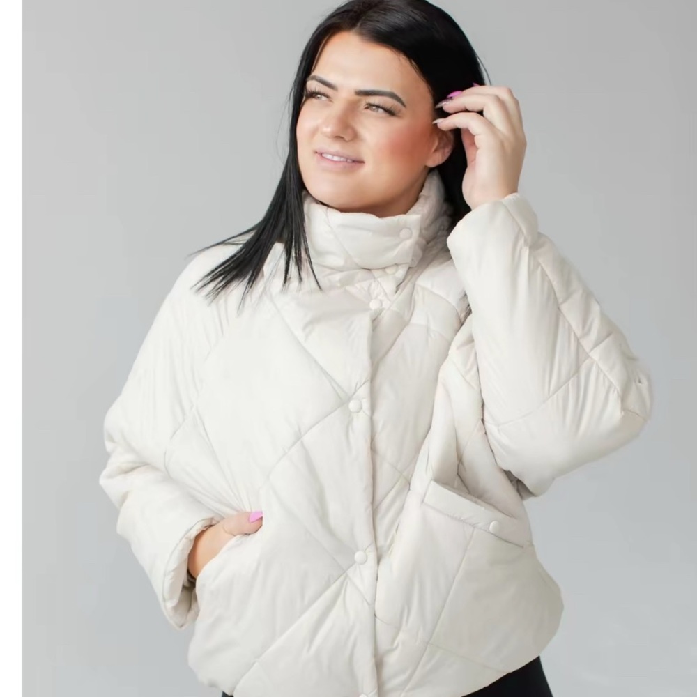 Jenna Dolman Puffer Jacket – Pumice – Size Medium (Runs Large)